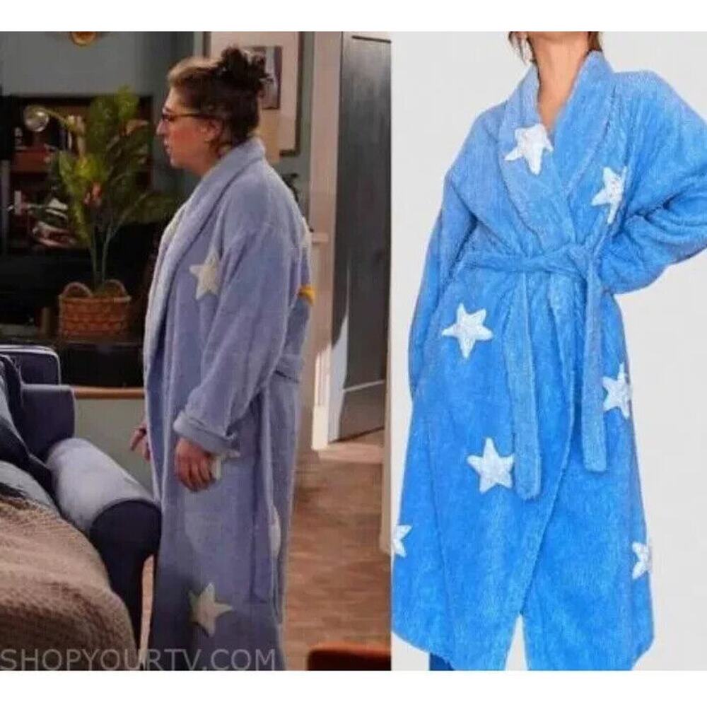 Vintage 90s Canyon Group Chenille Robe - Moon & Stars Print, Rare M/L Loungewear